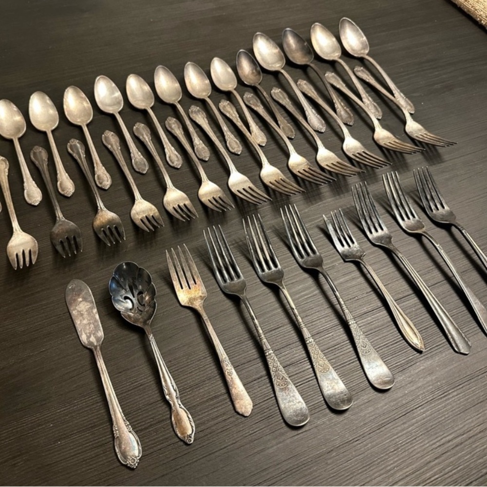 Vintage Silverware Set